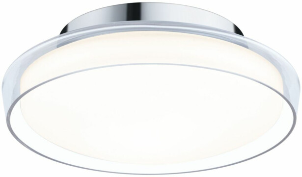 LED-kattovalaisin Paulmann Luena, 25cm, IP44, 3000K, kromi