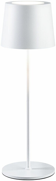 LED-pöytävalaisin Paulmann Gilo USB-ladattava IP44 2700K himmennettävä valkoinen