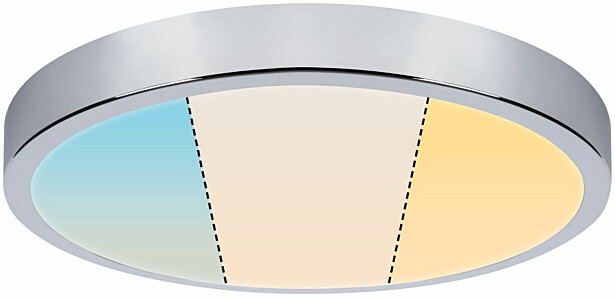 LED-paneeli Paulmann Aviar, IP44, 36cm, 24W, 2200lm, säädettävä värilämpötila, kromi