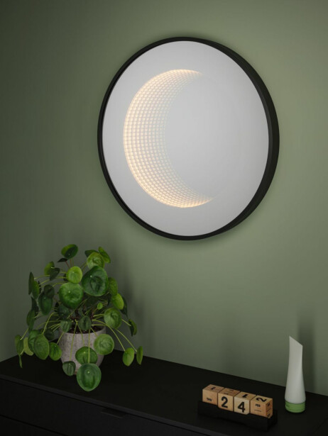 LED-valopeili Paulmann Miro Ø50cm IP44 70lm 11.5W mattamusta