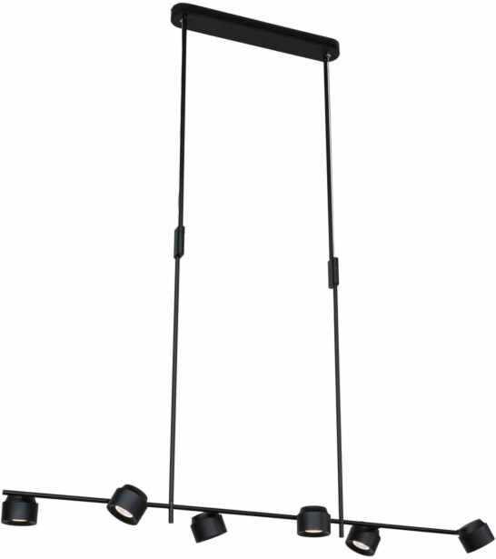LED-riippuvalaisin Paulmann Puric Pane Effect, 6-osainen, himmennettävä, musta