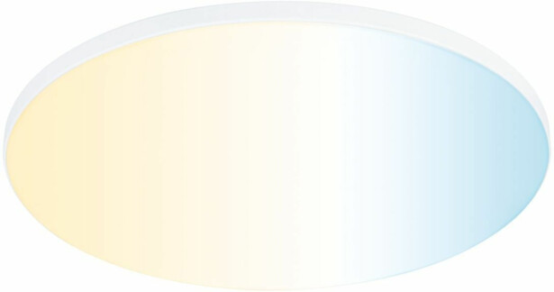 Upotettava LED-paneeli Paulmann Veluna Edge, Smart Home Zigbee 3.0, IP44, Ø20cm, 18W, säädettävä värilämpötila, valkoinen