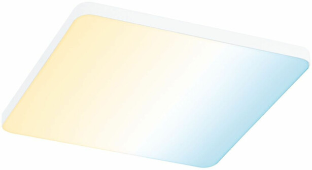Upotettava LED-paneeli Paulmann Veluna Edge, Smart Home Zigbee 3.0, IP44, 16x16cm, 15.5W, säädettävä värilämpötila, valkoinen
