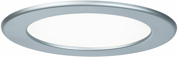 Upotettava LED-paneeli Paulmann, IP44, Ø17cm, 12W, 4000K, mattakromi