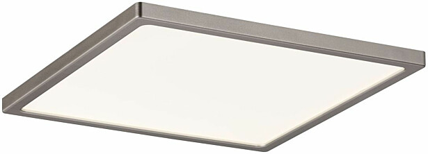 Upotettava LED-paneeli Paulmann Areo, IP44, 18x18cm, 11W, 3000K, himmennettävä, mattanikkeli
