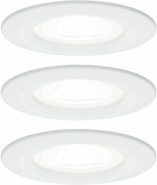 Upotettava LED-valaisin Paulmann Nova Rigid, 3kpl, IP44, Ø78mm, GU10, 6.5W, 4000K, eri värejä