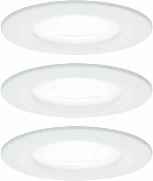 Upotettava LED-valaisin Paulmann Nova Rigid, 3kpl, IP44, Ø78mm, GU10, 6.5W, 4000K, eri värejä