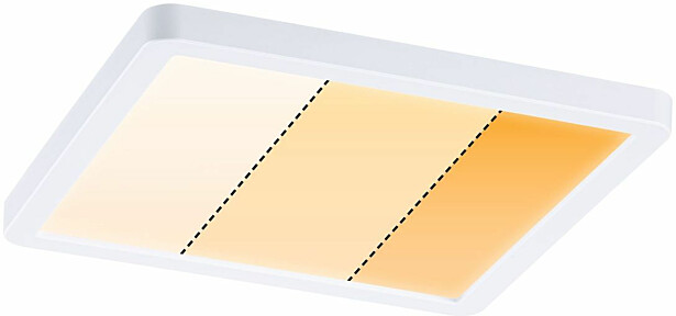 Upotettava LED-paneeli Paulmann VariFit Areo, IP44, 17.5x17.5cm, 13W, säädettävä värilämpötila, eri värejä