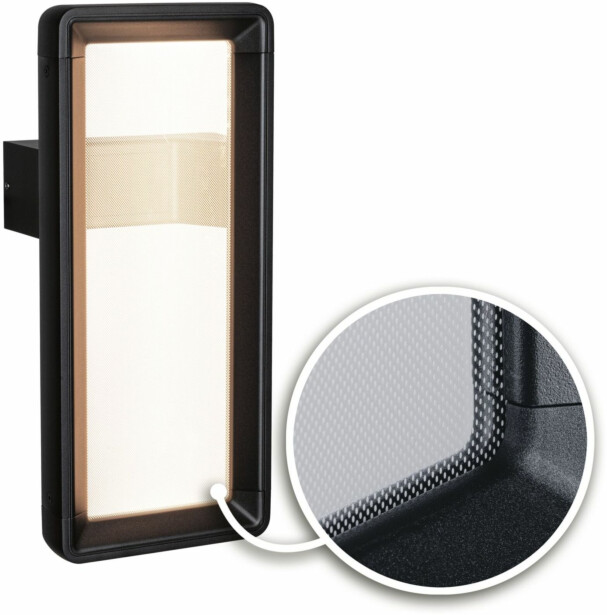 LED-ulkoseinävalaisin Paulmann Reana 176x107mm 3000K 2x3W 2x130lm hämäräohjattu liiketunnistin HF antrasiitti