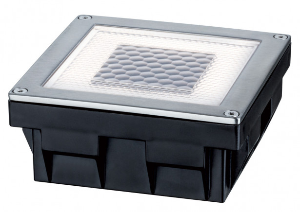 Maaspotti Paulmann Special Solar Cube LED aurinkokennolla, 100x100mm, teräs