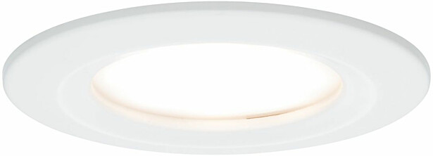 Upotettava LED-valaisin Paulmann Nova Plus Coin Rigid, IP44, Ø78mm, 6W, 470lm, 2700K, himmennettävä, mattavalkoinen