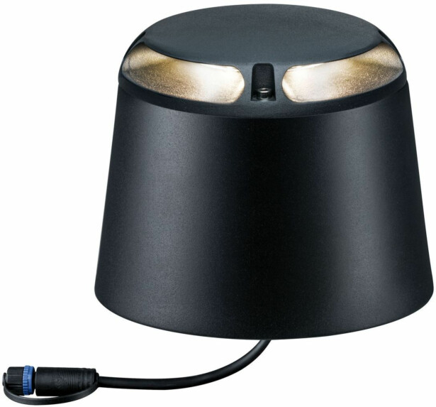 LED-ulkovalaisin Paulmann Plug & Shine, IP67, 3000K, pinta-asennettava, antrasiitti