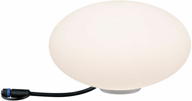 LED-ulkovalaisin Paulmann Plug & Shine Stone, IP67, 3000K, valkoinen