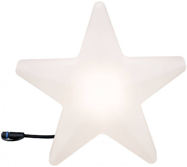 Ulkovalaisin Paulmann Plug & Shine, tähti, Ø400mm, valkoinen