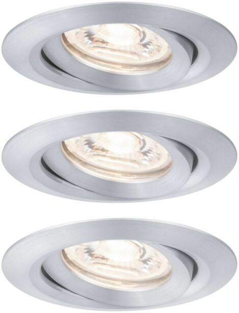 Upotettava LED-valaisin Paulmann Nova Mini Coin, 3kpl, Ø66mm, 4W, 310lm, 2700K, eri värejä