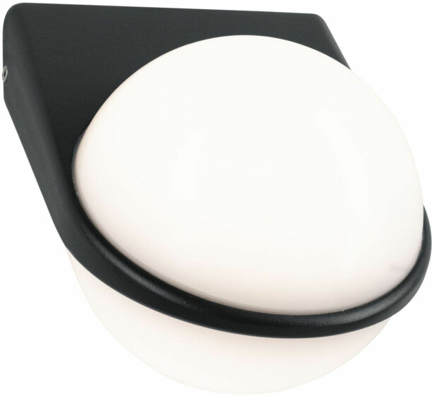 LED-ulkoseinävalaisin Paulmann Sphere, IP44, 3000K, 10W, 950lm, antrasiitti/alumiini