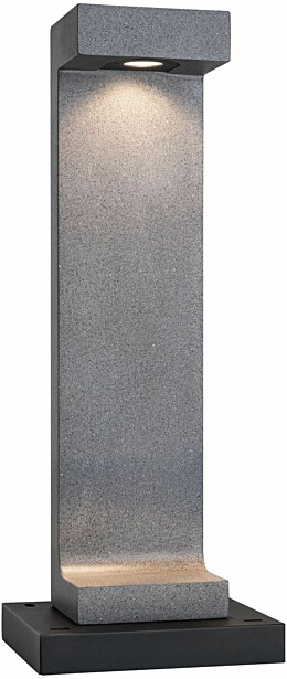 LED-pollarivalaisin Paulmann Concrea, IP65, 61.6cm, 3000K, betoni