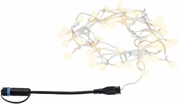 LED-valoketju Paulmann Plug & Shine Fairy lights, 5m, IP44, 3000K, musta