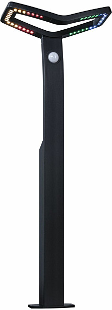 LED-pollarivalaisin Paulmann Alara Smart Home Zigbee 3.0 665mm hämäräohjattu liiketunnistin IR RGBW+ 10W 450lm antrasiitti