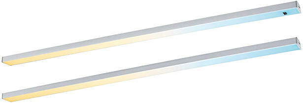LED-työpistevalaisin Paulmann Inline 550x26mm 2700-6500K 6W 500lm liiketunnistin aloitussarja mattakromi, 2kpl/pkt