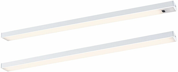 LED-työpistevalaisin Paulmann Inline 350x26mm 3000K 4W 350lm himmennettävä liiketunnistin aloitussarja mattavalkoinen, 2kpl/pkt