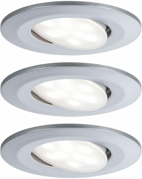 Upotettava LED-valaisin Paulmann Calla, 3kpl, IP65, Ø90mm, 6W, 530lm, 4000K, eri värejä