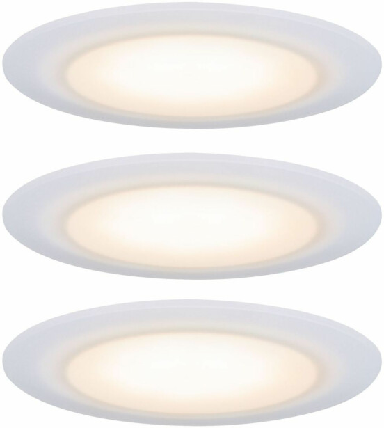 Upotettava LED-valaisin Paulmann Suon Premium, 3kpl, IP44, Ø90mm, 3x5W, 3x450lm, säädettävä värilämpötila, valkoinen