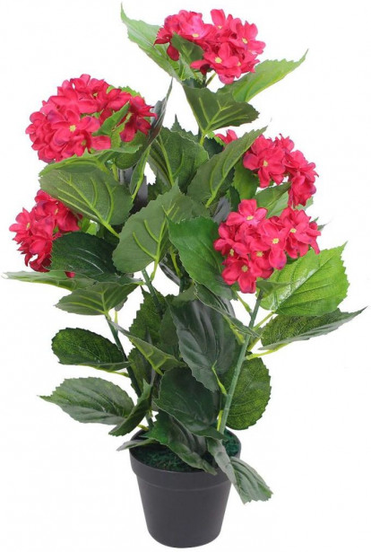 Tekokukka ruukulla hortensia 60 cm punainen_1