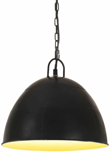 Teollistyylinen riippuvalaisin 25 w musta pyöreä 31 cm e27_1
