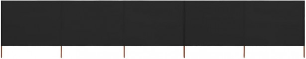 Tuulensuojakangas 5 paneelilla 600x120 cm musta_1