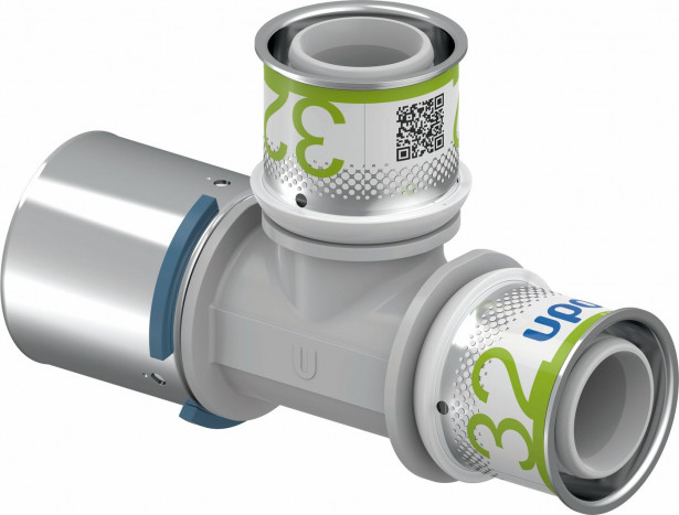 Puristus-T-haara Uponor S-Press Plus, PPSU, 40-32-32mm