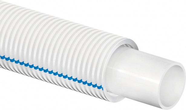 Käyttövesiputki Uponor Aqua Pipe suojaputkessa, valkoinen/sininen, 15x2.5mm, 25/20mm, 50m
