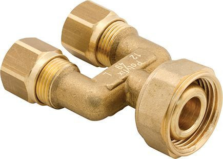 Haaraliitin Uponor Minitec, Y-haara, 2x9,9-3/4" euro