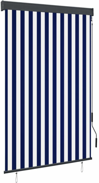 Ulkorullaverho 120x250 cm sininen ja valkoinen_1
