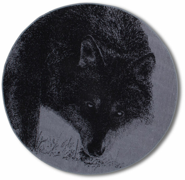 Matto Vallila x Makia Wolf, pyöreä, harmaa, eri kokoja