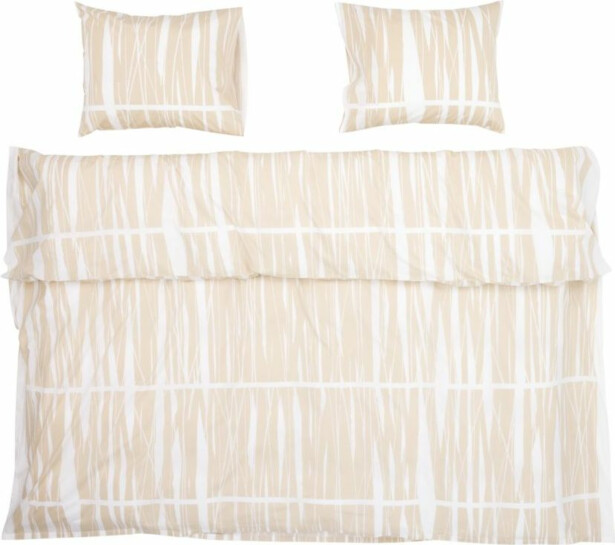 Parivuoteen pussilakanasetti Vallila Heinikko, beige