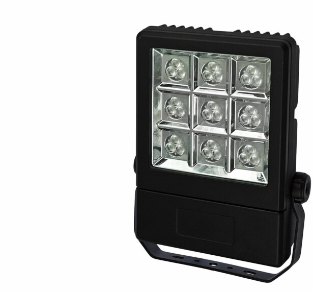 Ulkoseinävalaisin Lysse Wallwasher 12LED Cree 25W 30° IP65 6000K 286x215x175mm musta