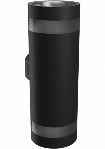 Ulkoseinävalaisin Spectrum Torre Ring 18W CCT IP54 99x78x244mm pyöreä ylös/alas musta
