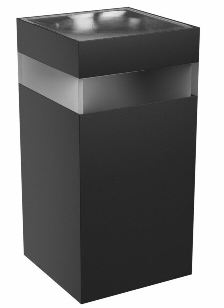 Ulkoseinävalaisin Spectrum Torre Ring 9W CCT IP54 99x78x156mm neliö alas musta