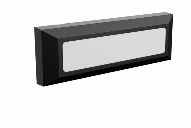 Julkisivuvalaisin Spectrum Encanta 6W CCT IP54 pintakiinnitettävä 230x80x30mm musta