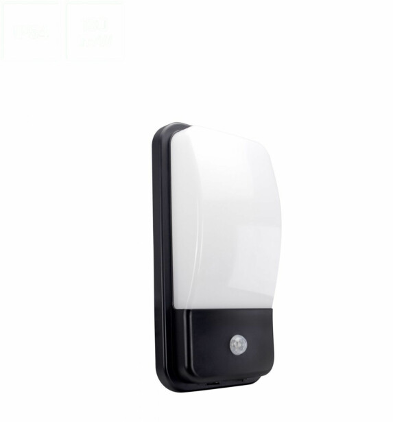 Liiketunnistinvalaisin Spectrum Enigo 20W 4000K IP54 PIR 300x150x86mm musta