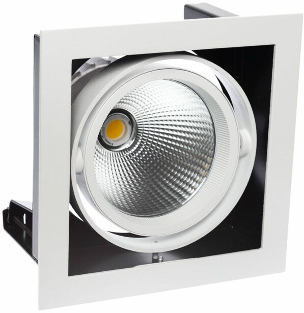 Alasvalo Spectrum Modern Day 1x1LED COB Citizen 40° 700mA 188x188x180mm 27W 3000K valkoinen
