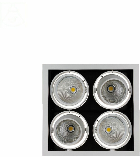 Alasvalo Spectrum Modern Day 4x1LED COB Citizen 40° 348x348x180mm 4x27W 3000K valkoinen