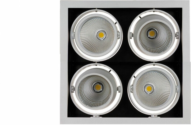 Alasvalo Spectrum Modern Day 4x1LED COB Citizen 40° 348x348x180mm 4x27W 3000K valkoinen
