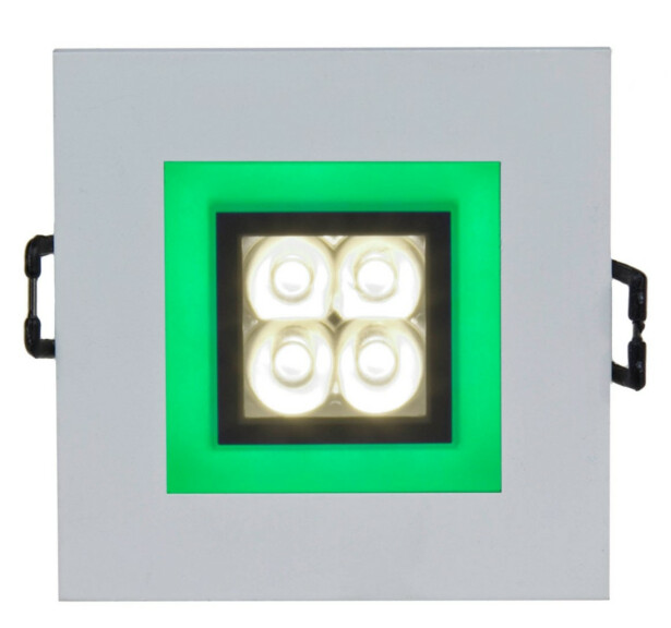 Upotettava kohdevalaisin Spectrum Fiale 4x1W 30° 80x80x40mm, eri vaihtoehtoja