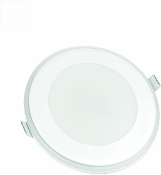 Upotettava alasvalo Spectrum Fiale 3 Steps 12.5W Aureola A IP44 Ø148x37mm valkoinen, eri värilämpötiloja