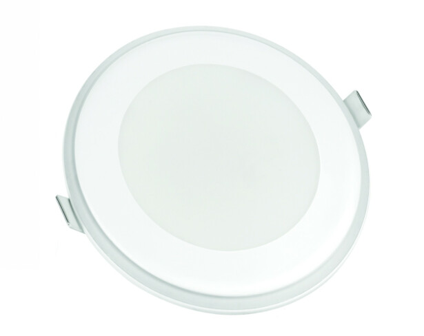 Upotettava alasvalo Spectrum Fiale 3 Steps 12.5W Aureola A IP44 Ø148x37mm valkoinen, eri värilämpötiloja