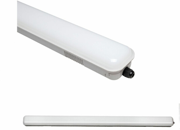 Teollisuusvalaisin Spectrum Limea LED SMD3528 18W 60cm 4000K IP65 85x600x73mm mattakalvo harmaa/valkoinen