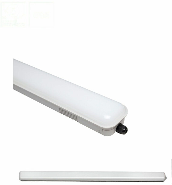 Teollisuusvalaisin Spectrum Limea LED SMD3528 18W 60cm 3000K IP65 85x600x73mm mattakalvo harmaa/valkoinen