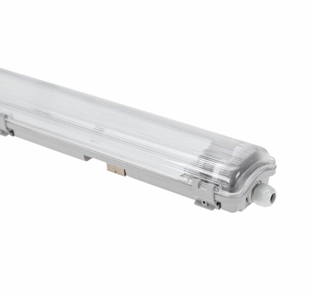 Teollisuusvalaisin Spectrum Limea LED-putki Tri-proof 2x120cm G13 IP65 1310x90x63mm harmaa